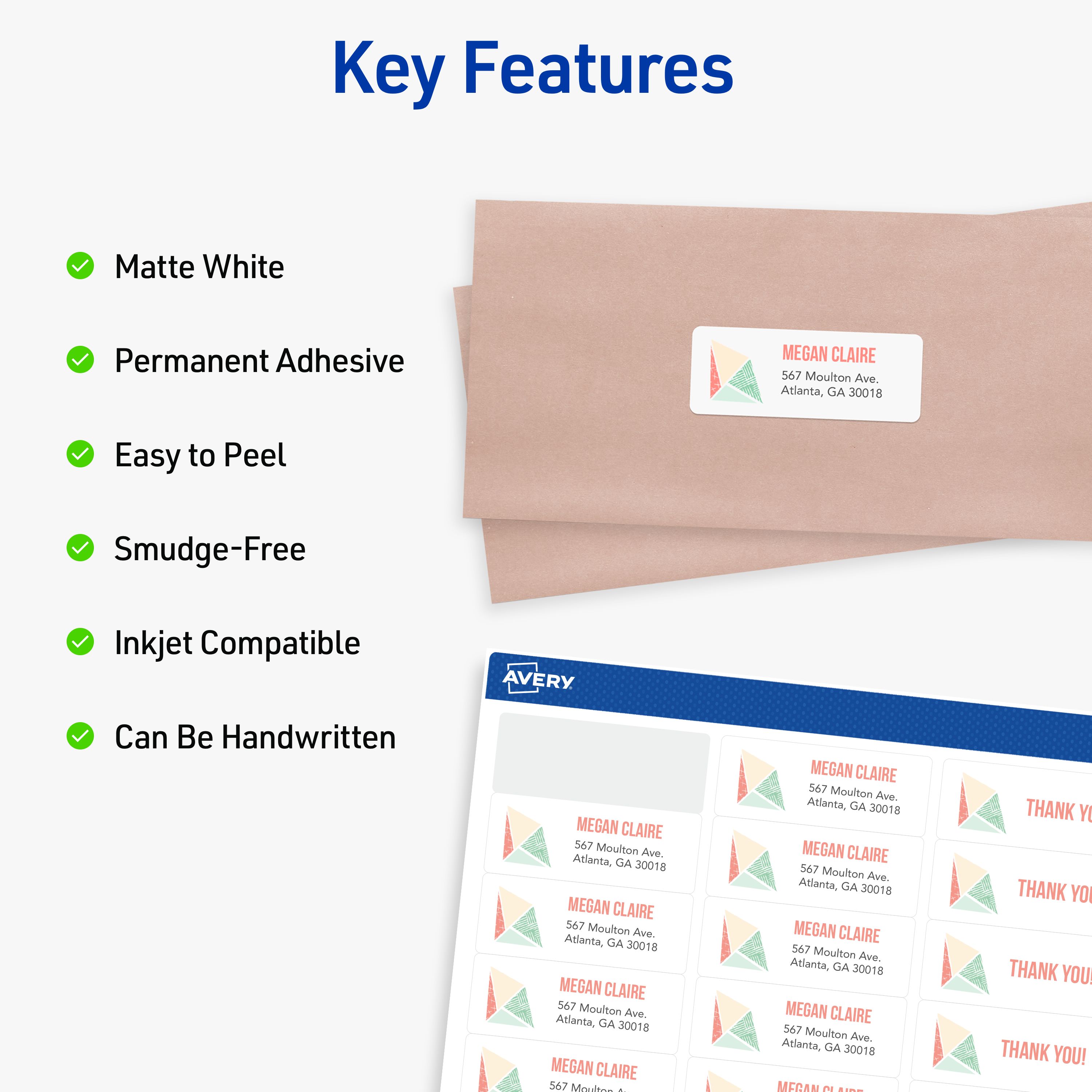 Easy Peel® Address Labels with Sure Feed® 8160 | Avery